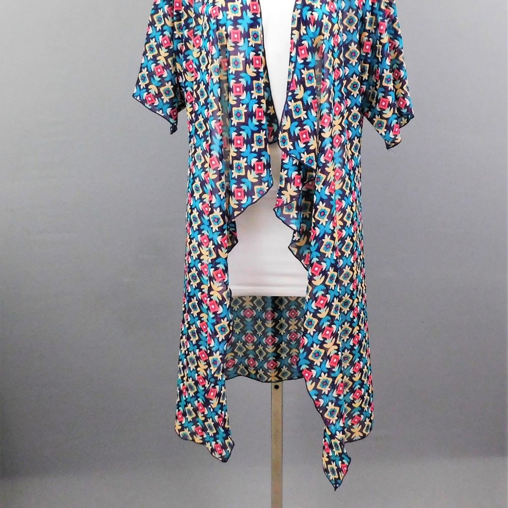 LulaRoe Women Sheer Cardigan Multi S - Picture 3 of 6